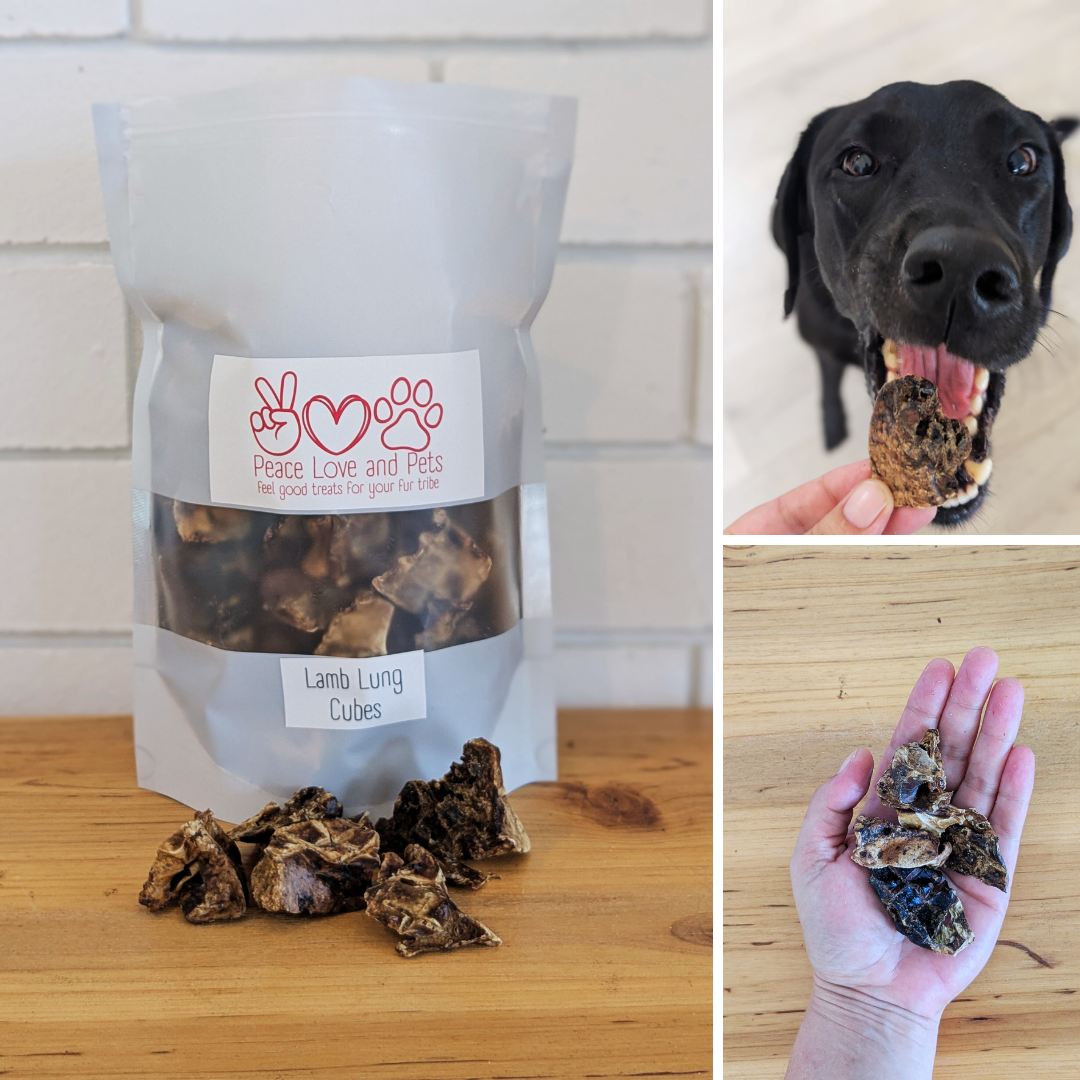 Lamb Lung Cube Pet Treats 250g
