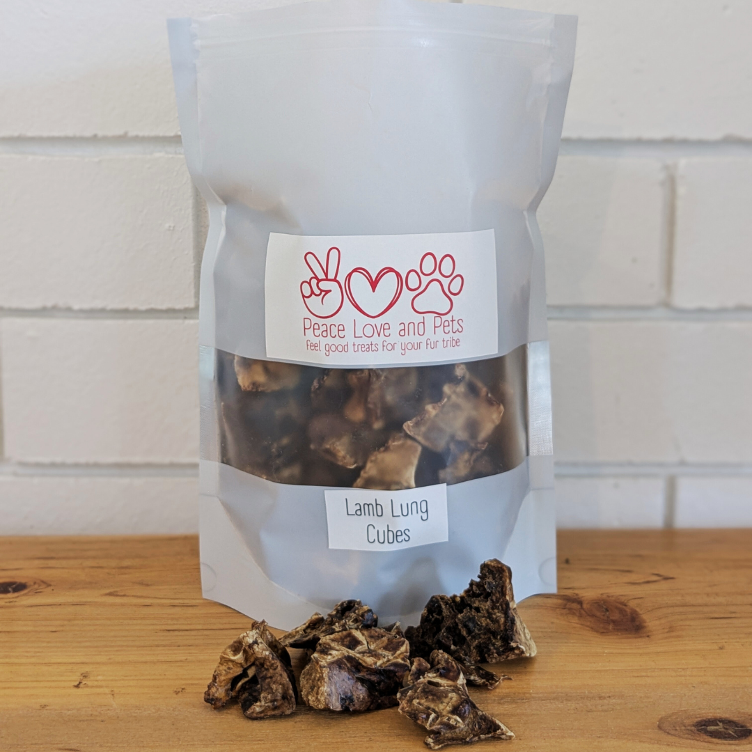 Lamb Lung Cube Pet Treats 250g